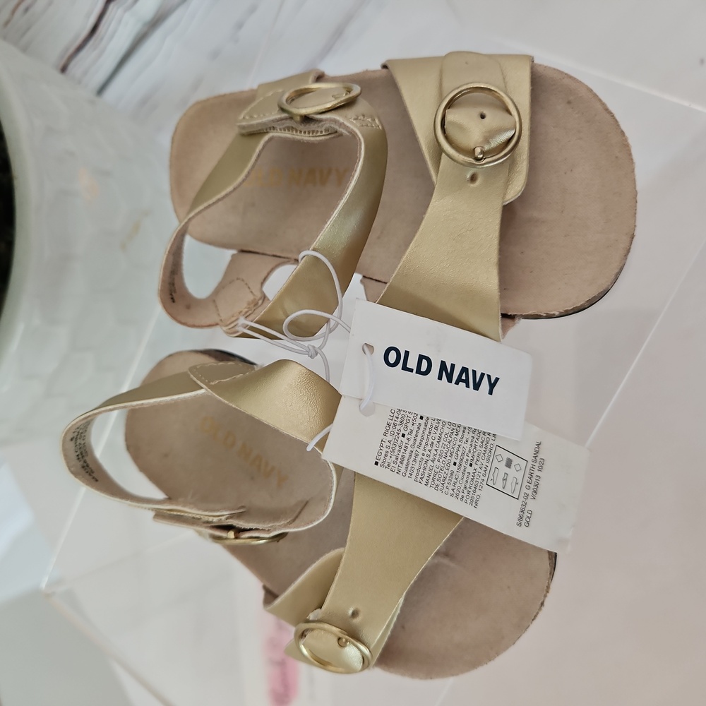 NWT Old Navy Girls 6-12 Month's Metallic Gold